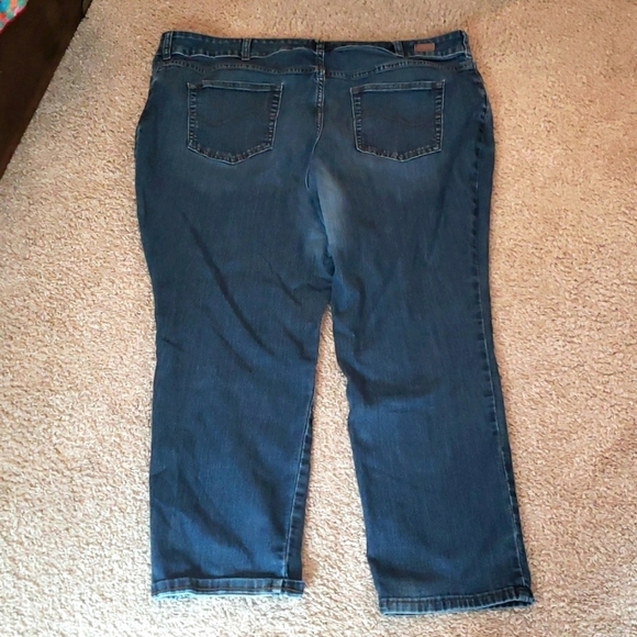 LEE'S Petite Relaxed Fit Straight Leg Jeans - Picture 3 of 4